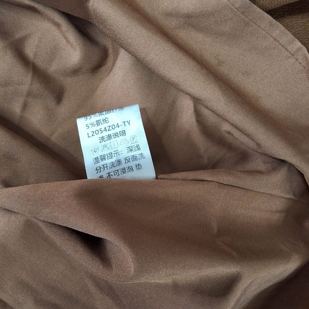 Vintage Inspired Rust Brown Peasant Midi Dress With Romantic Poet Sleeves S Boho - Picture 9 of 9